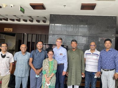 Nina Brooks and colleagues in Bangladesh