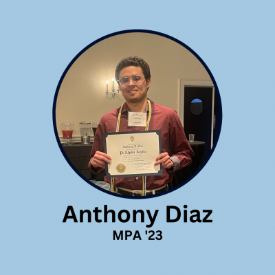 Photo of Anthony Diaz, MPA '23