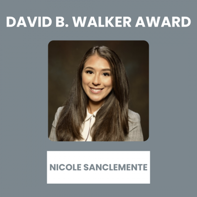 Alt Text: Photo of David B. Walker Awardee Nicole Sanclemente