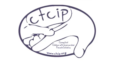 CTCIP - Connecticut Children with Incarcerated Parents Initiative - www.ctcip.org logo with a hand holding another in a purple circle