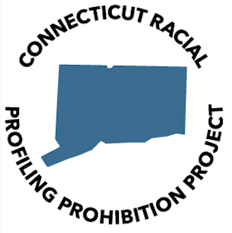 a blue and black CT state logo